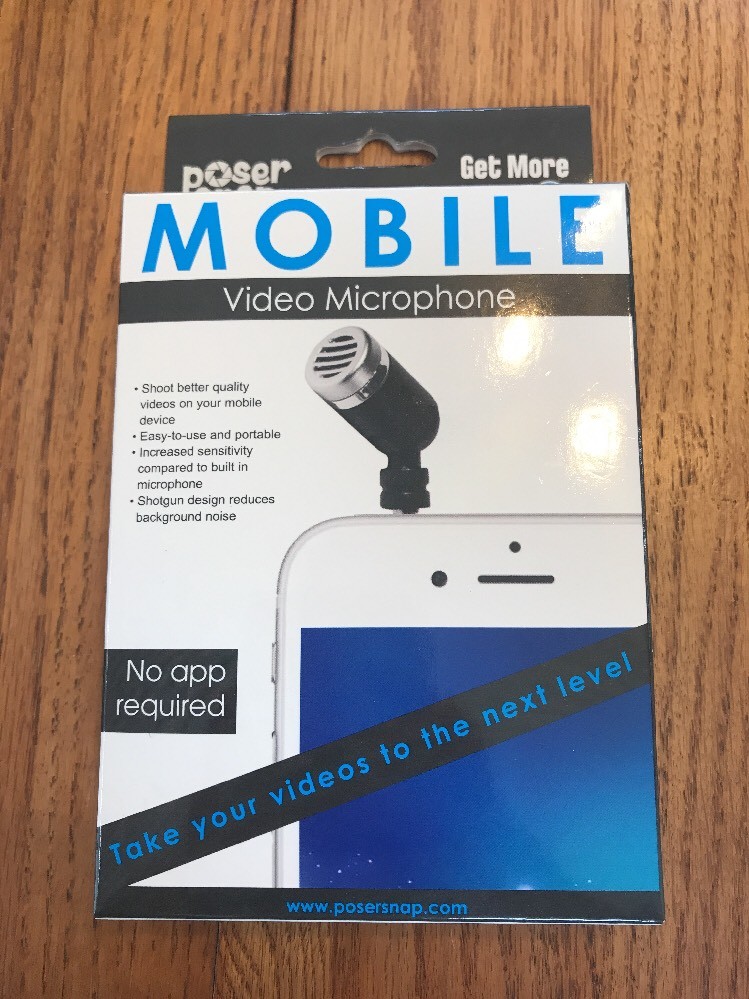 Poser Snap SSS98533 Mobile Video Microphone Set Extension Cord Ships N 24h