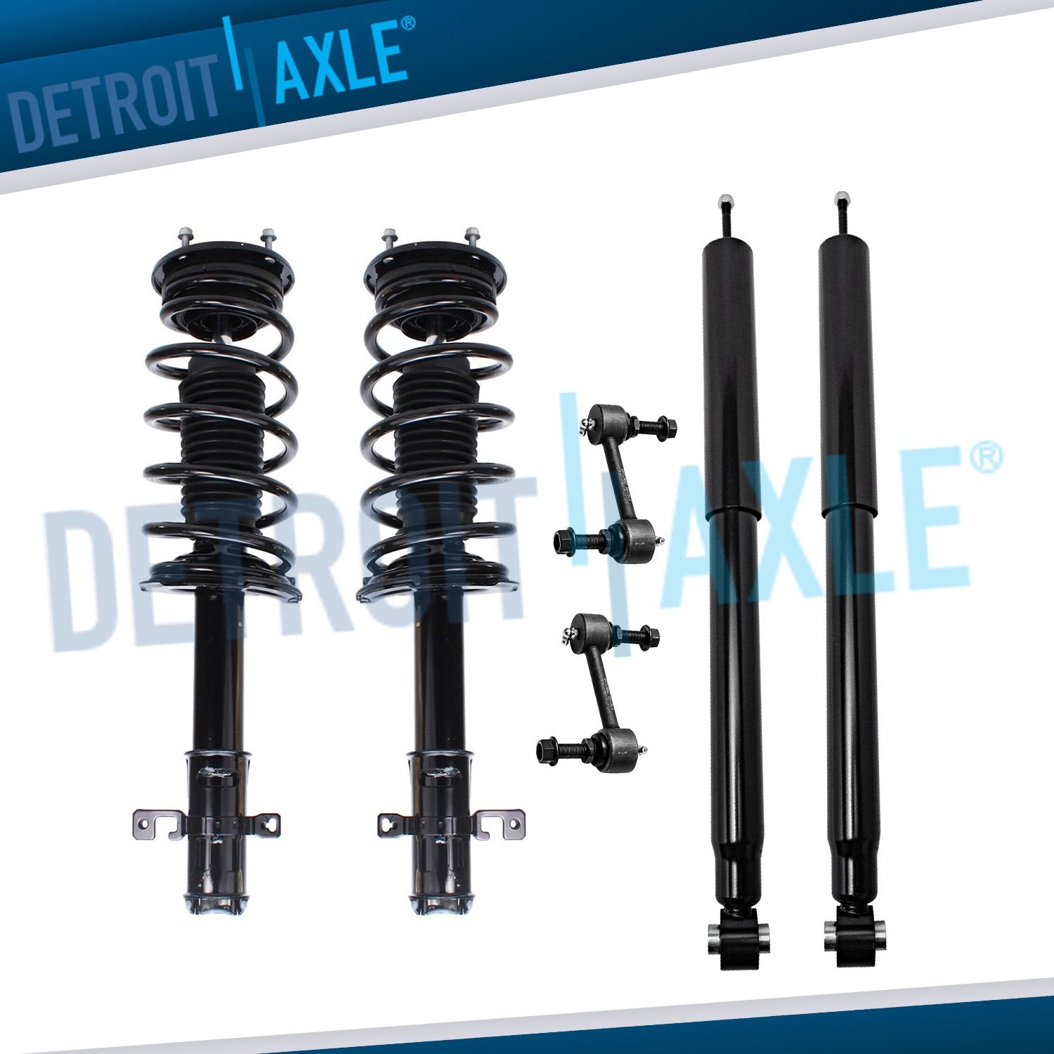 Front Struts Rear Shocks Sway Bar Links Kit for 2007-2010 Ford Edge Lincoln MKX