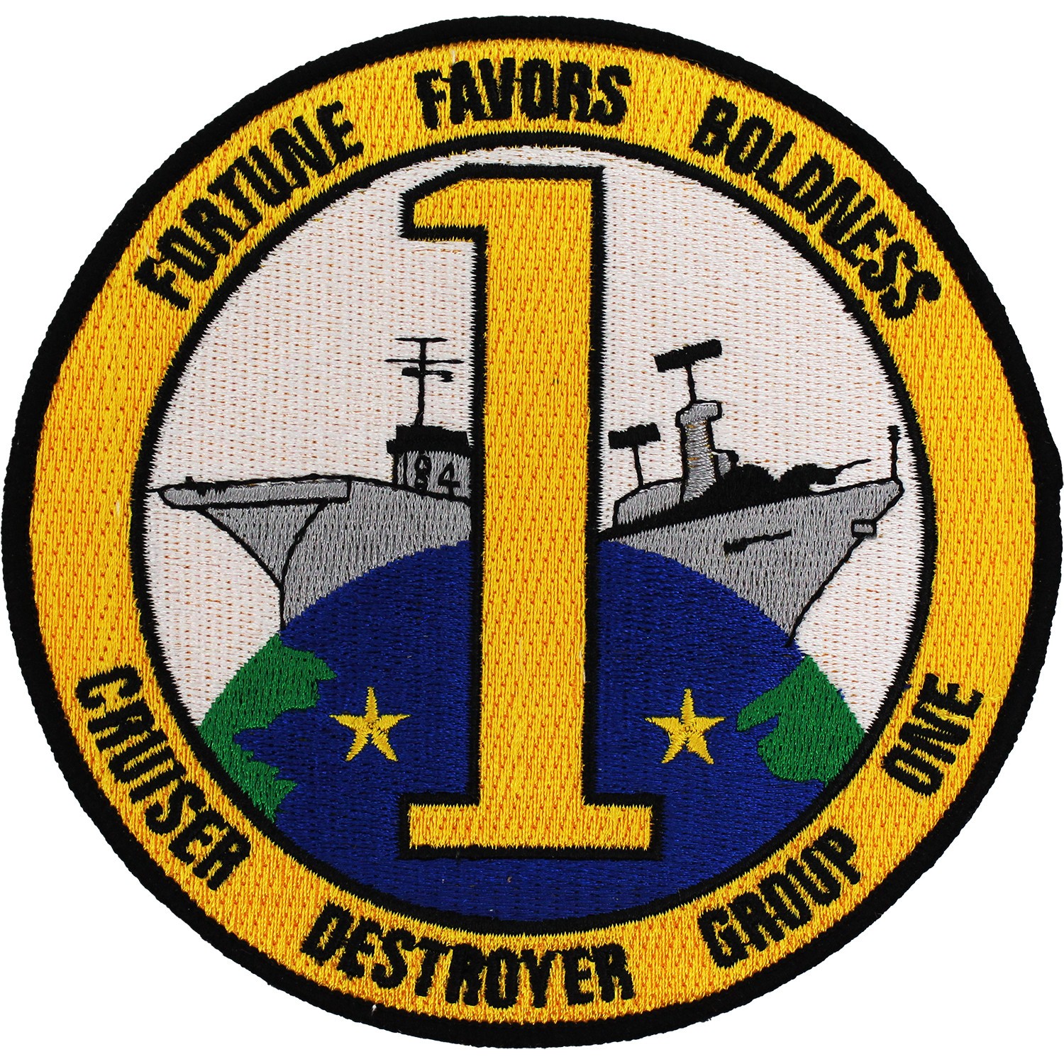 Navy Cruiser Destroyer Group 1 Patch ( Size 5" ) ( Sew-On )  P5582