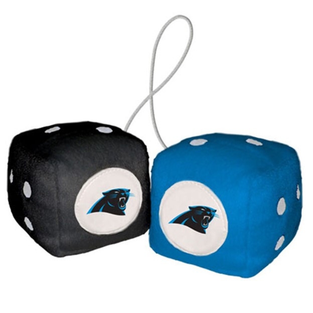 Carolina Panthers  3" Fuzzy Dice - NFL