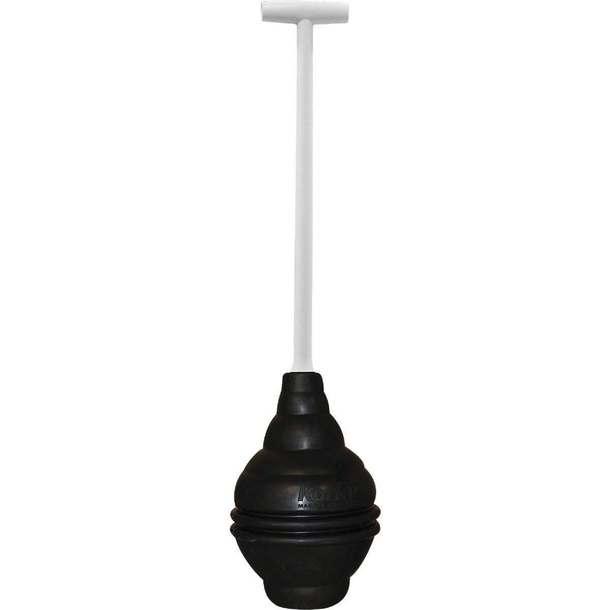 Korky Beehive Max 25 in. L x 5 Dia. Toilet Plunger Black