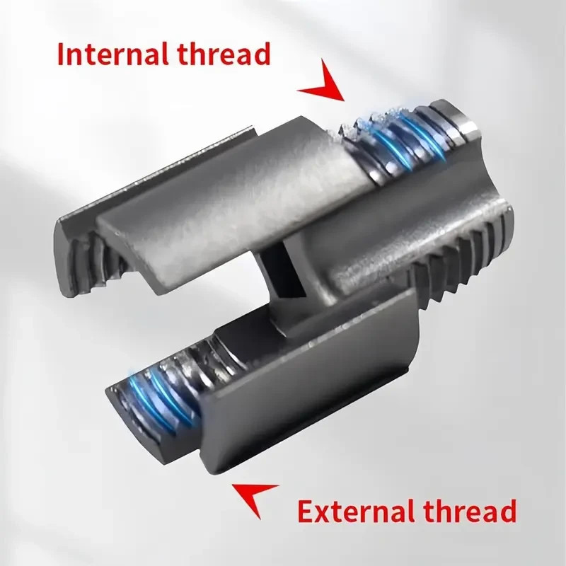 PVC Pipe Threading Tool, 1/2'' & 3/4'' Dies, Drill Compatible (2PCS)