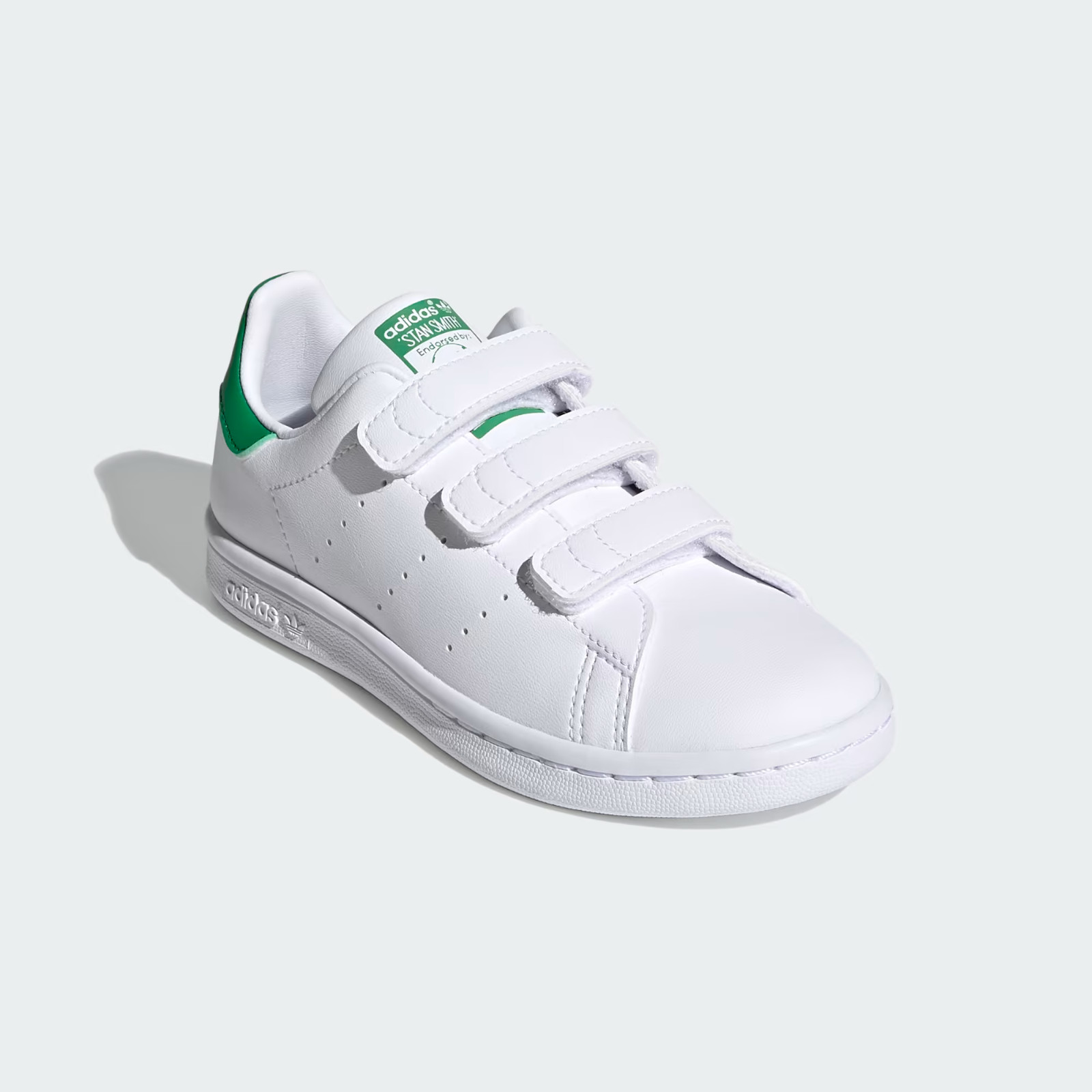 Adidas Stan Smith FX7534 Sneakers Kids White Green Hook-and-Loop Lifestyle Shoes