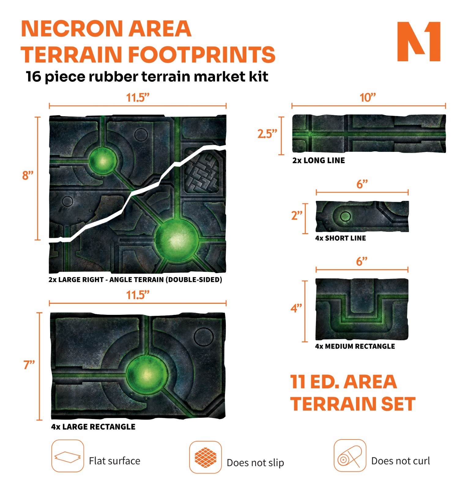 Necron Area Terrain Footprints compatible with 40K 11th Edition Set