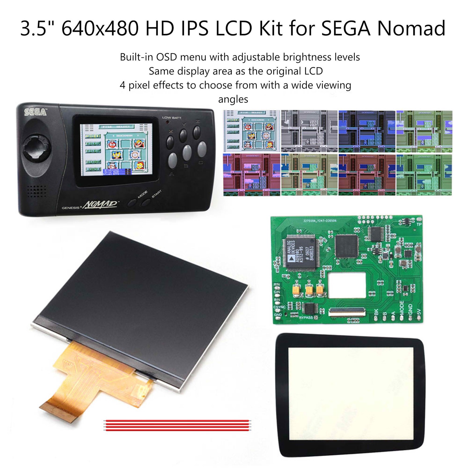 Backlight LCD Kit for Sega Nomand