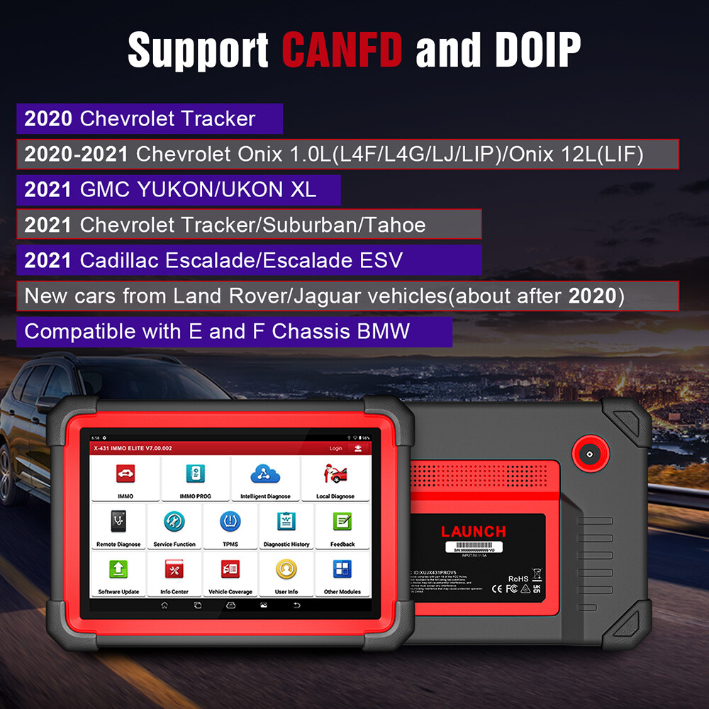Launch X431 IMMO ELITE PLUS PRO5 K~ey Programming Full System Diagnostic Scanner
