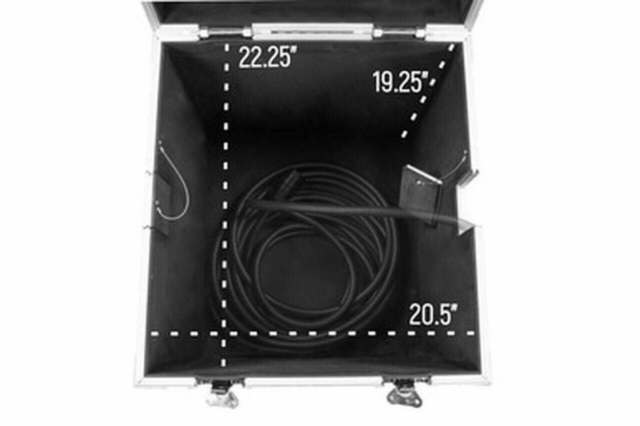 OSP Utility 22 " Stackable ATA Road Case 4" Wheels & 2 Side Snake Cable Holes