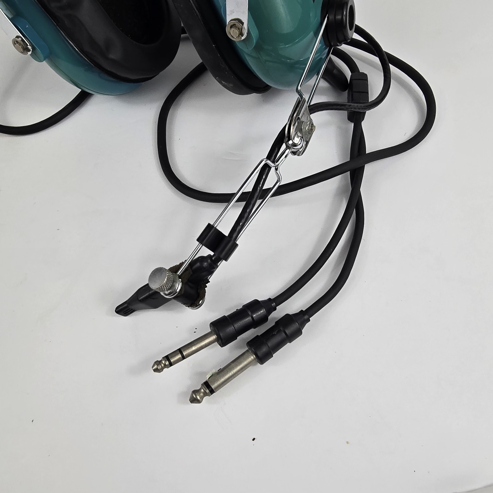 Sigtronics S-40 Pilot Aviation Headset Teal Blue Flying Headset Untested AS IS