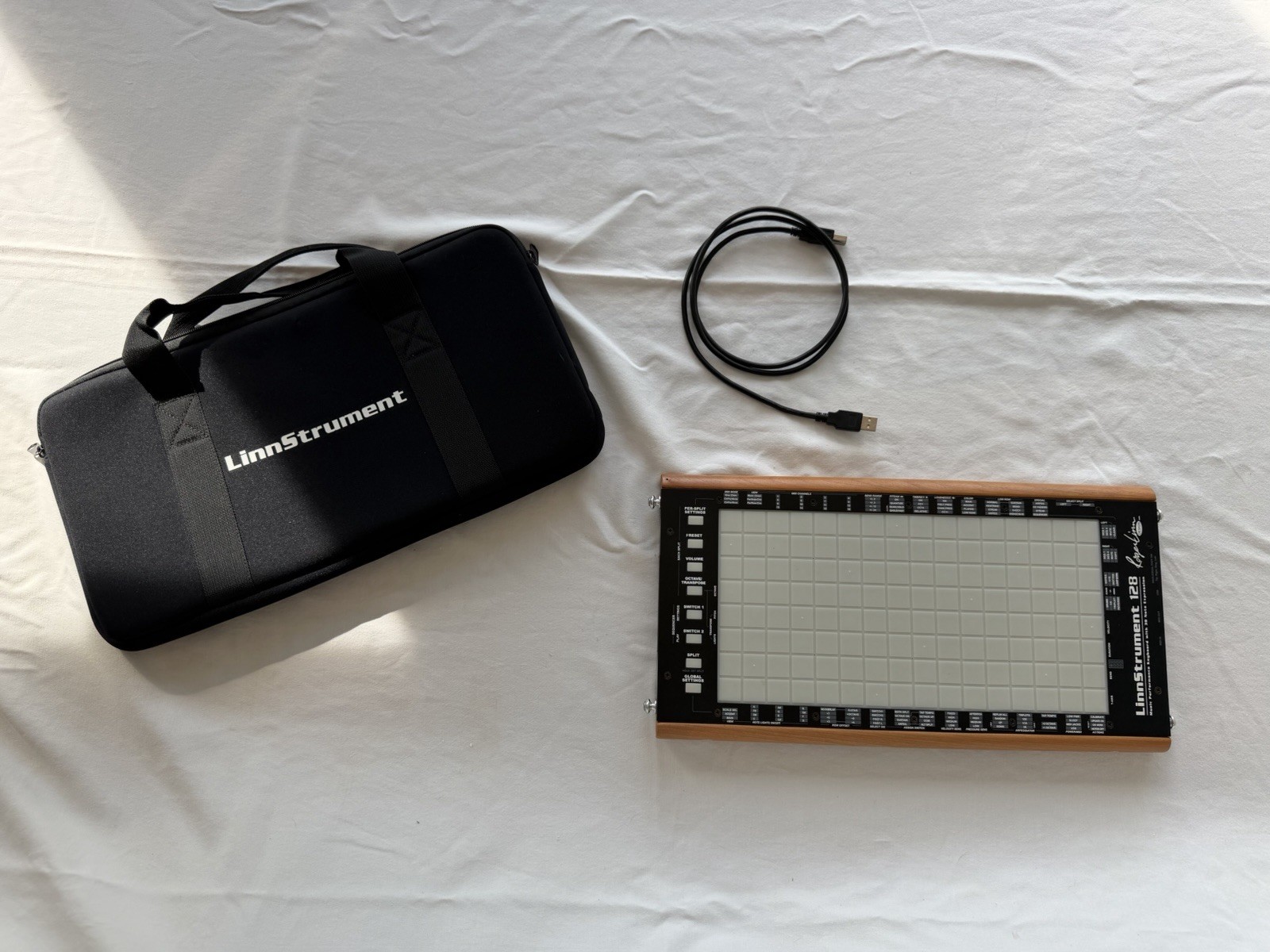 Roger Linn LinnStrument 128 MPE MIDI Controller w/ Case USB Cable Signed