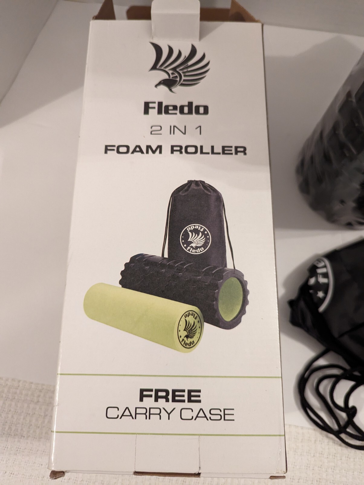 Fleda 2 In 1 Foam Roller With Carry Bag