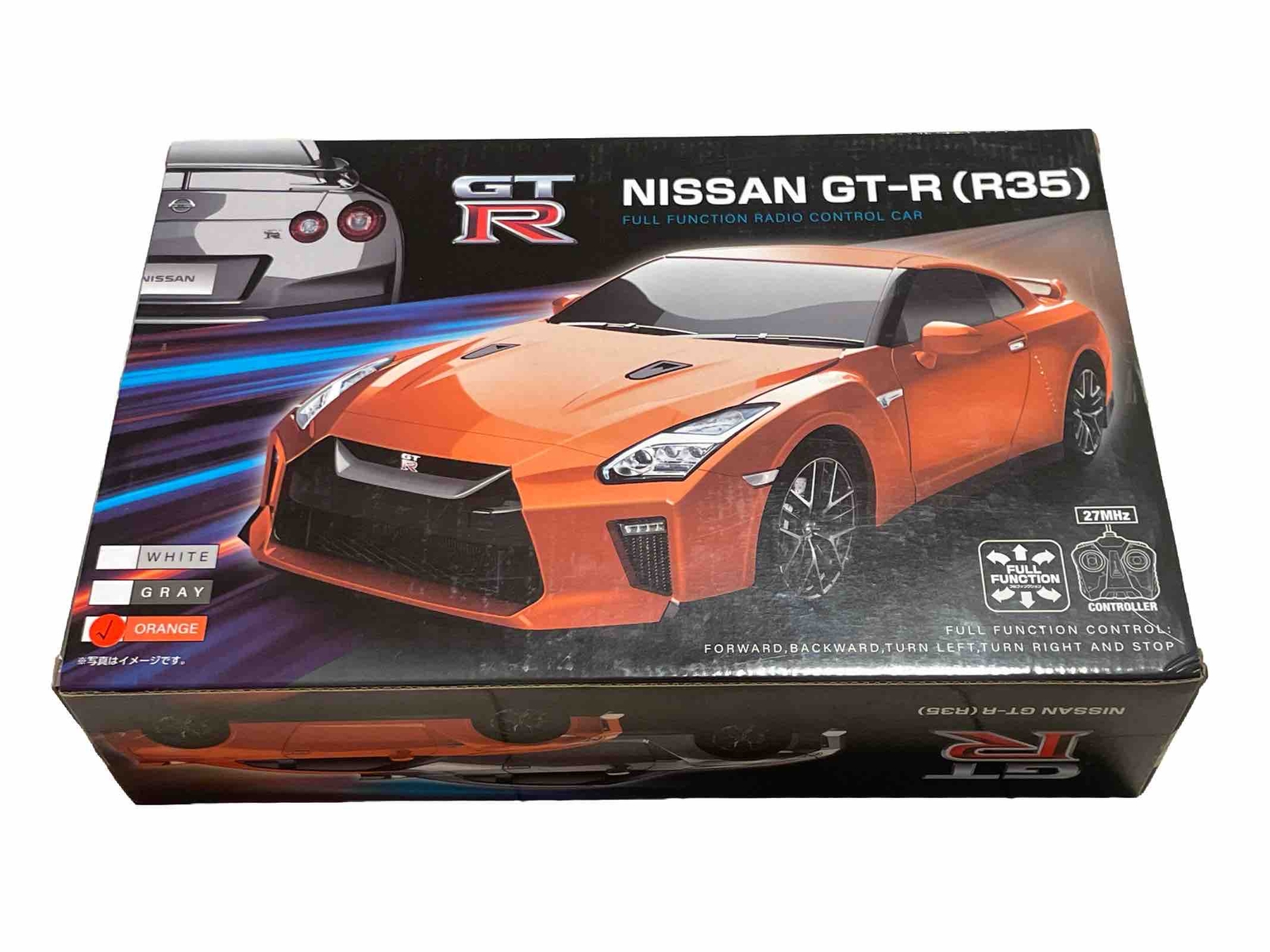 Radio Control Car NISSAN GT-R R35 Scale 1:24  color ORANGE NEW free shipping