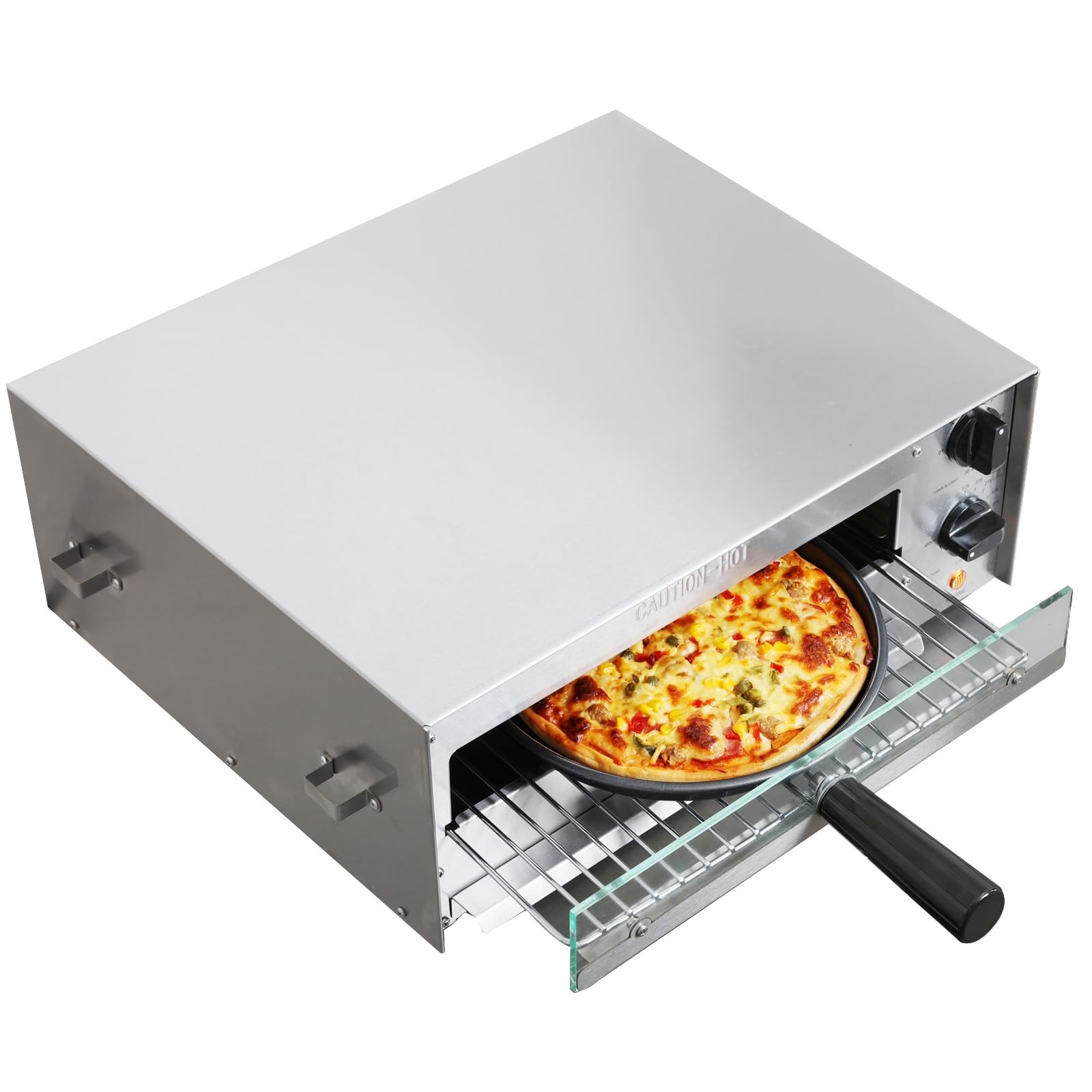 CROSSON Countertop Electric Frozen Pizza Oven For Indoors 120V/1550W (13 Inch)
