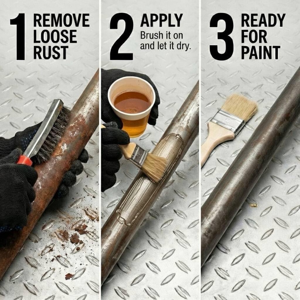 Rust Converter for Metal - Rust Reformer, Rust Neutralizer & Rust Treatment - Pl