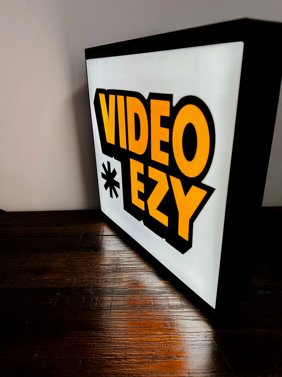 Video Ezy Logo - LED Light up logo/Wall Art