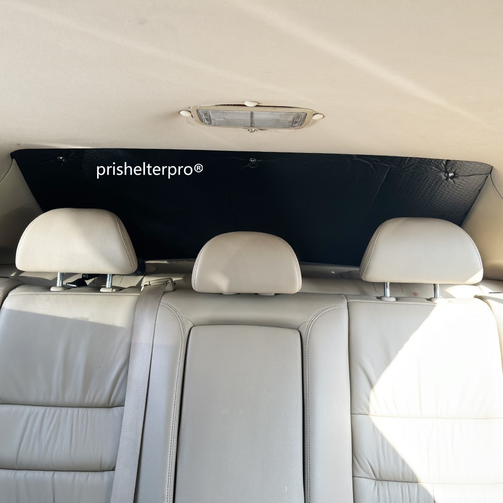 Fit For Chevrolet Malibu 13-15Rear Windshield Black Silver Privacy Camp Sunshade