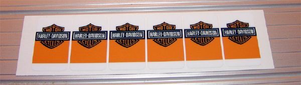 Bally Harley Davidson Pinball Machine Drop Target Decal Set