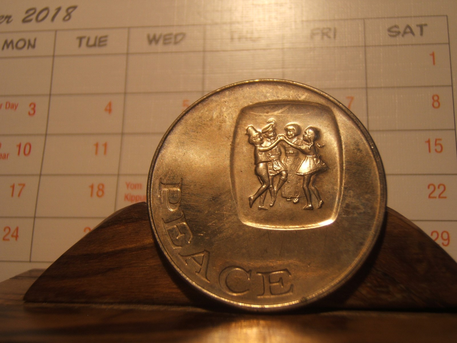 PEACE MEDAL  - SO OUR CHILDREN CAN LOOK FORWARD TO A NEW DAY