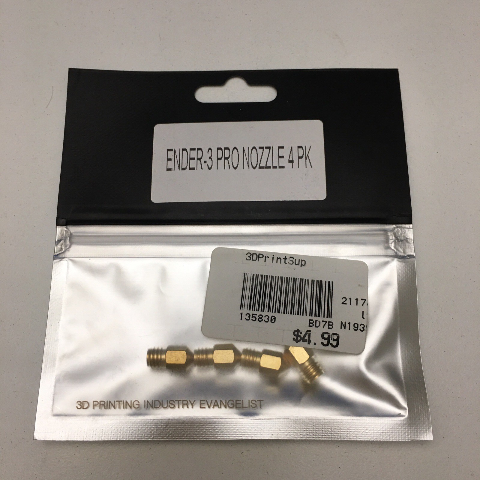 Official Creality Ender 3 Pro Nozzles 0.4mm 4Pcs