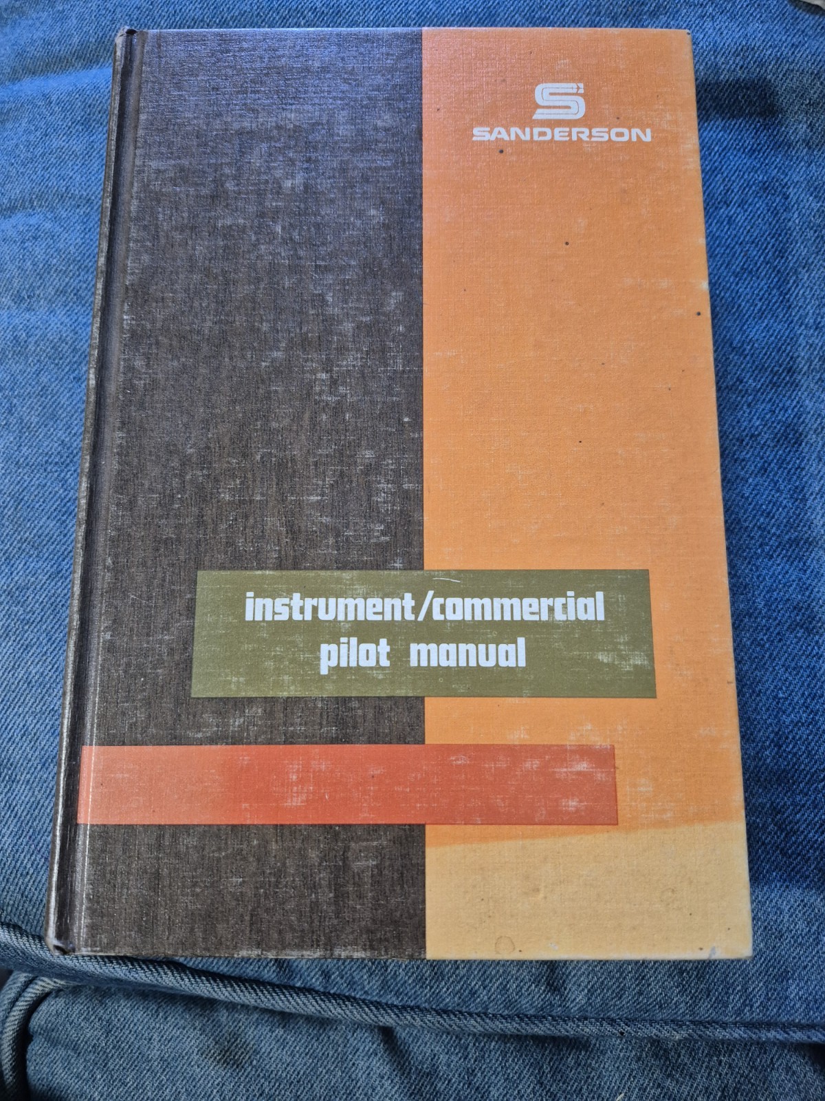 Vintage 1976 Sanderson Instrument/Commerical Pilot Manual