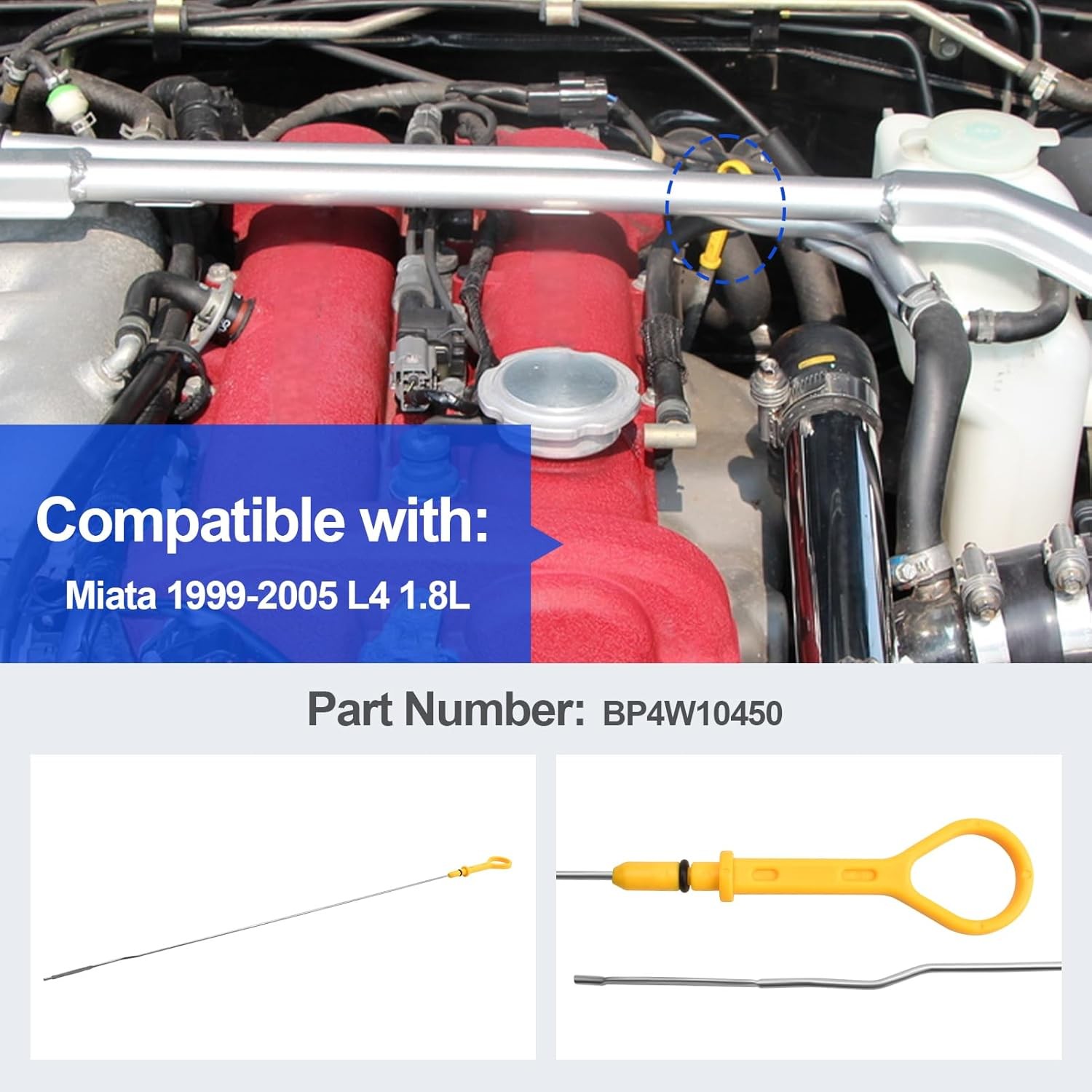 1999-2005 Miata 1.8L Engine Oil Dipstick Compatible Oil Level Sensor Replacement