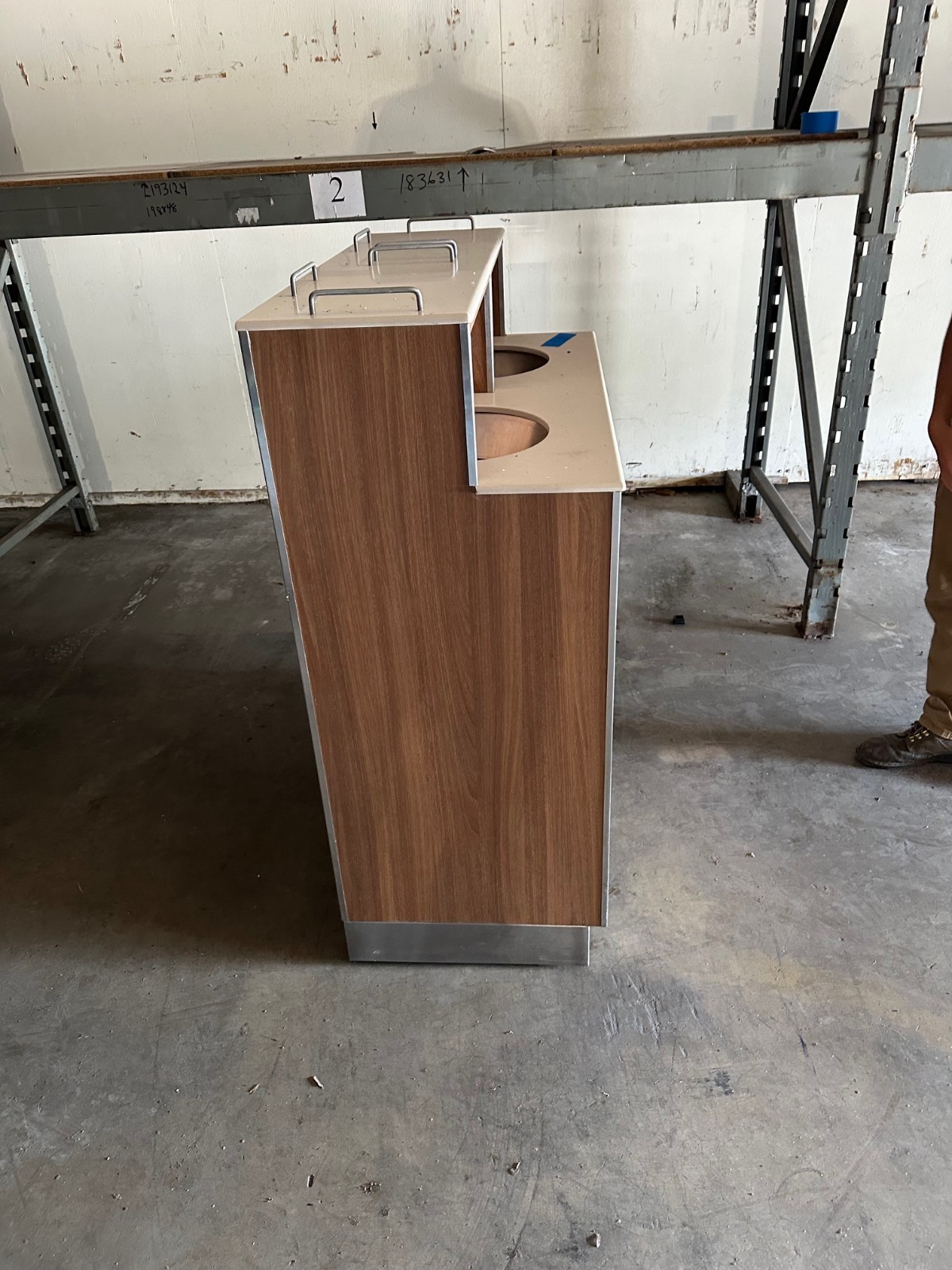 Custom Double Trash Rolling Cart