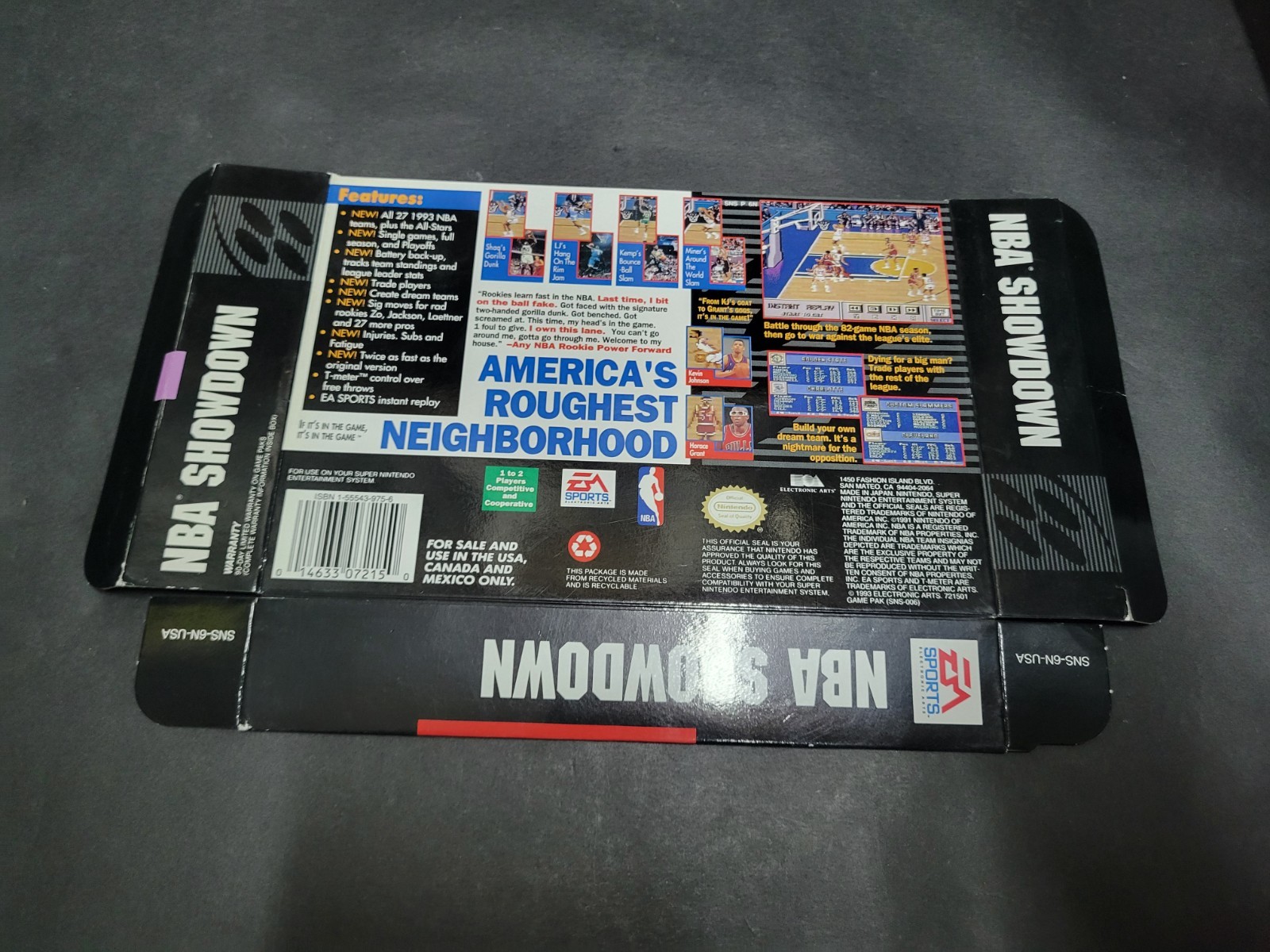 Super Nintendo NBA Showdown box only