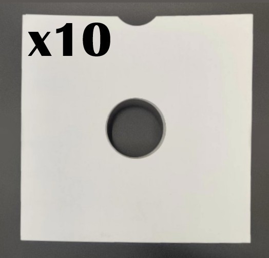 10x Premium 12 Inch White Card Outer Sleeves for Vinyl Records 12" Singles