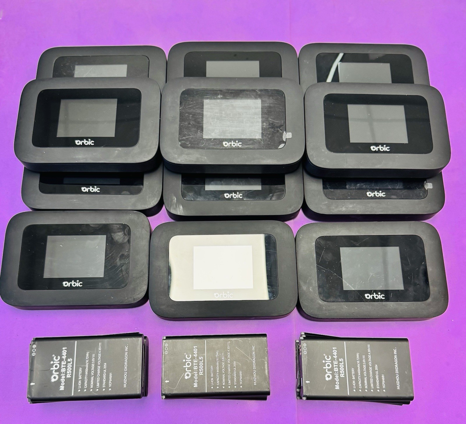 [LOT OF 12] Orbic R500L5 Verizon 5G Mobile Hotspot / MiFi Router w/Batteries