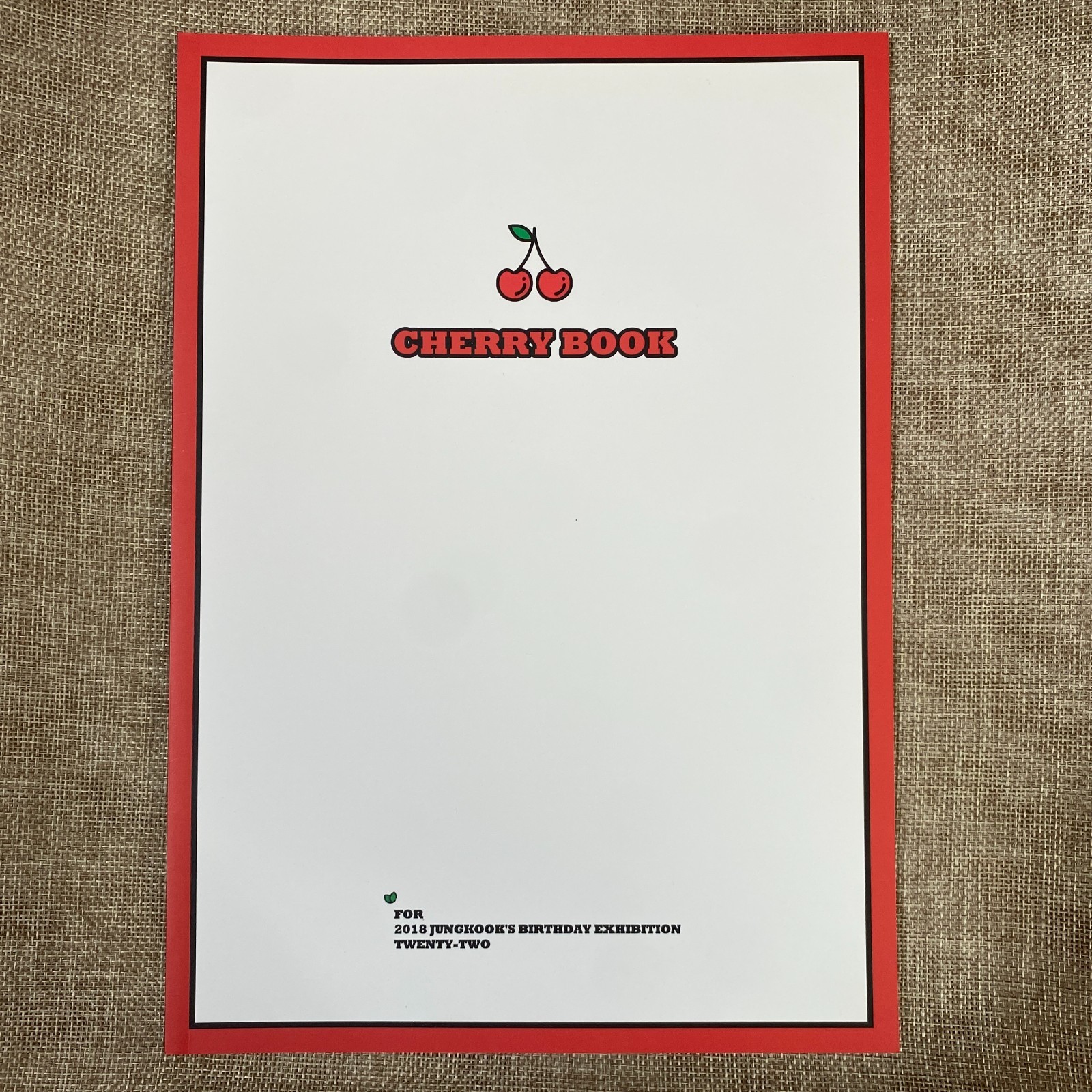 BTS JUNGKOOK [ Cheery Book Exhibition ] Photobook 21x30cm, 44 pg /New, Rare/Gift