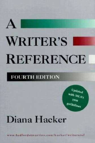 Writer's Reference (with 1999 MLA Update) - Spiral-bound By Hacker, Diana - GOOD