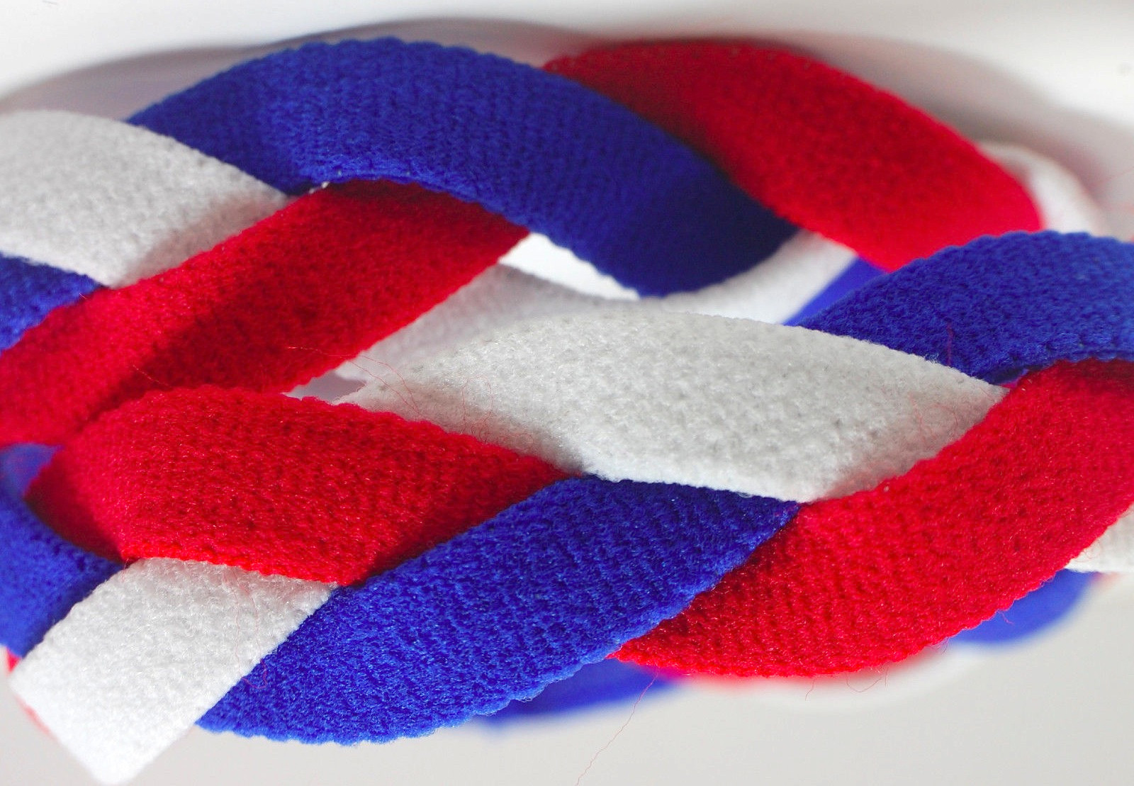 NEW Royal Blue Red White Grippy Band Headband Hair Sport Soccer Softball Stretch