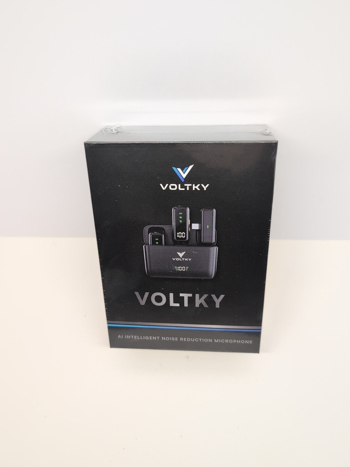 Voltky AI intelligent noise reduction wireless microphone USB C and lightning