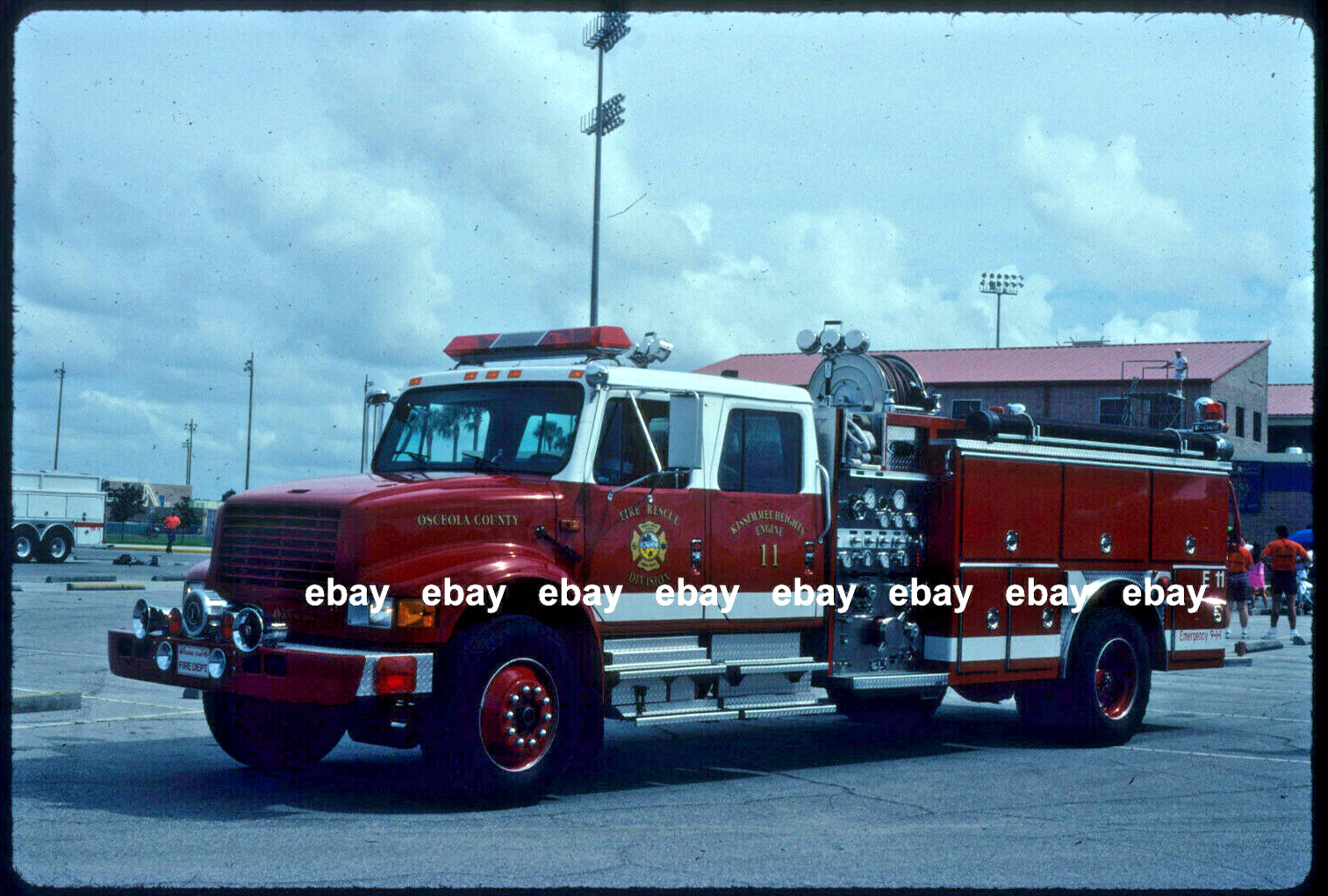 Osceola County FL 1991 International Emergency One pumper Fire Apparatus Slide