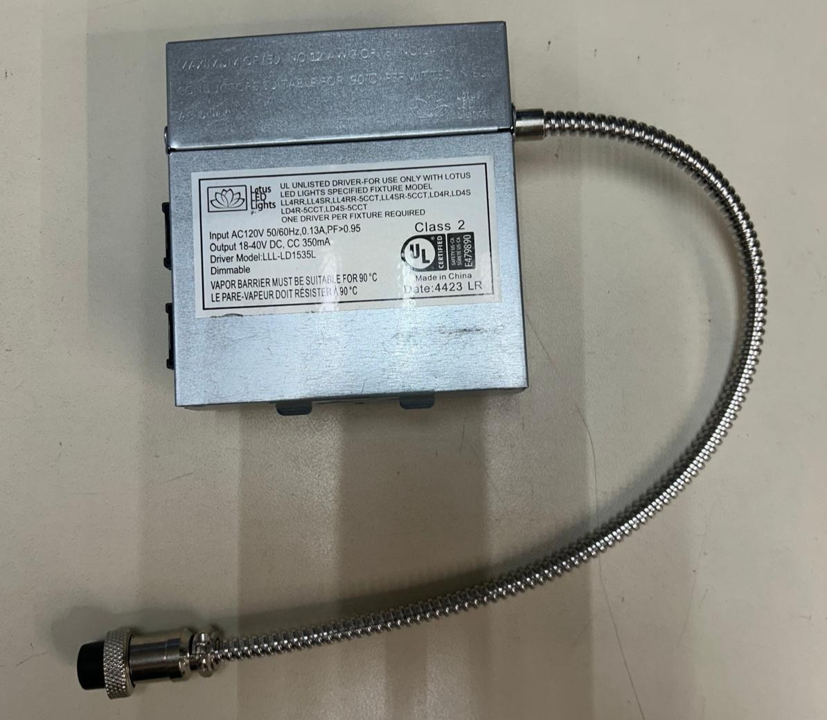 Lotus LED Lights LLL-LD1535L LED Driver for Lotus Downlights
