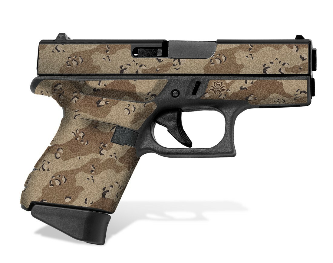 Glock 43 Decal Grip - Desert Camo
