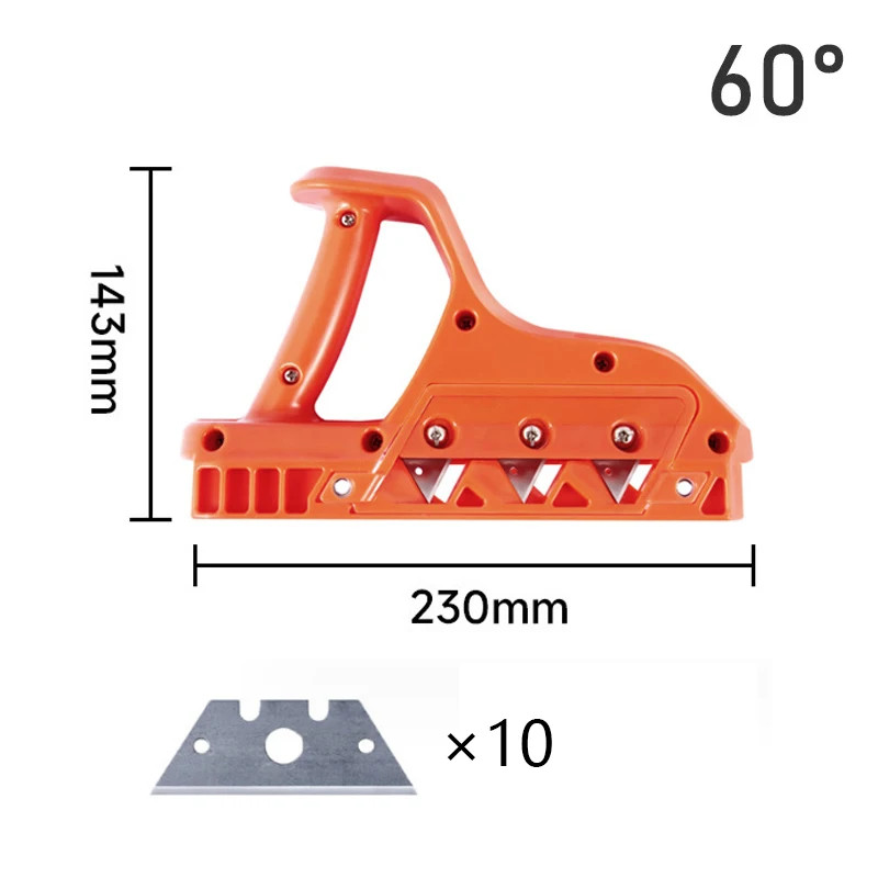 1PC Plasterboard Quick Cutter Gypsum Board Hand Plane Drywall Edge Chamfer 45°/6