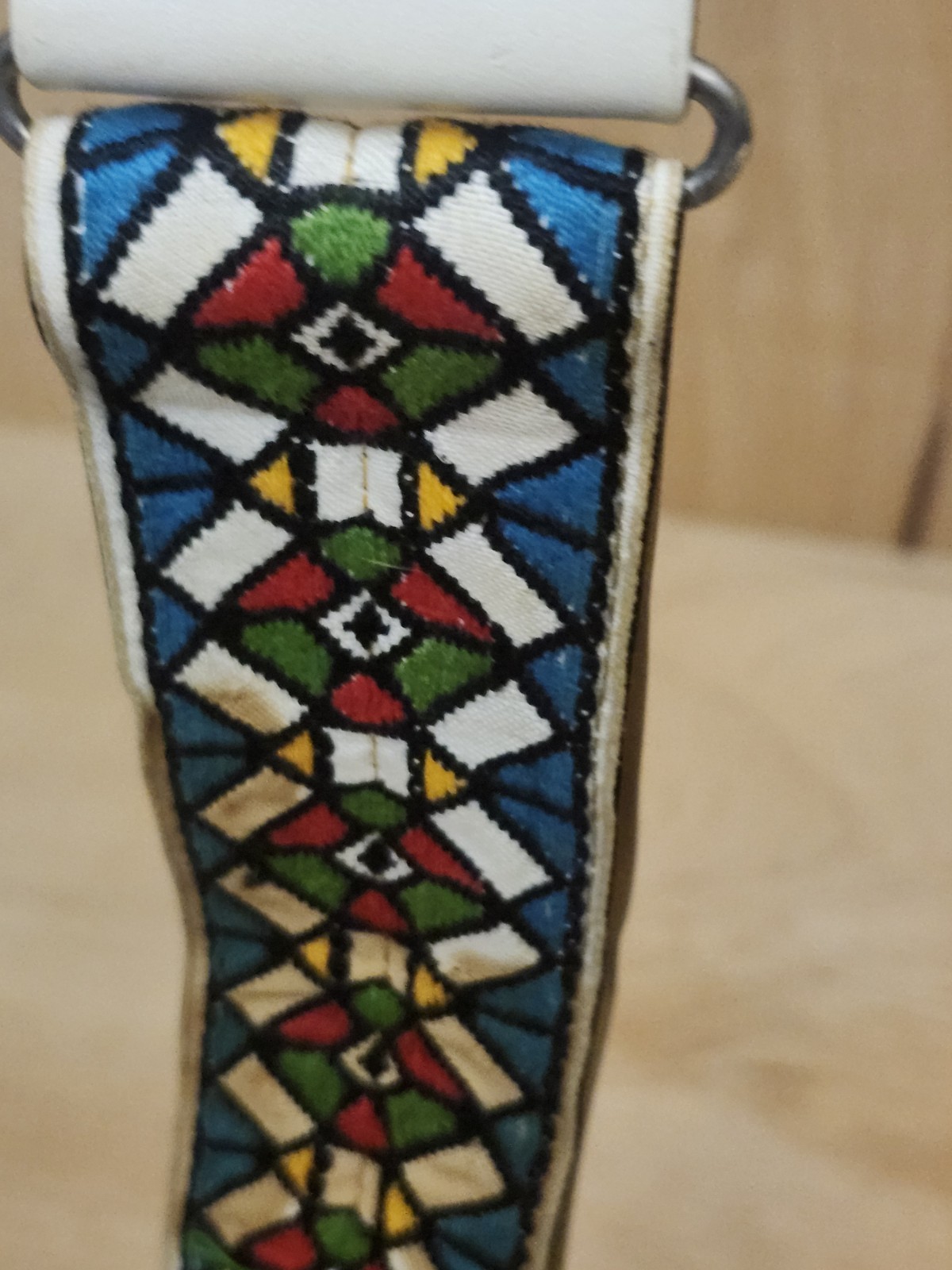 Vintage Ace Guitar Strap 1960s Stained Glass Jimi Hendrix Duane Allman Woodstock