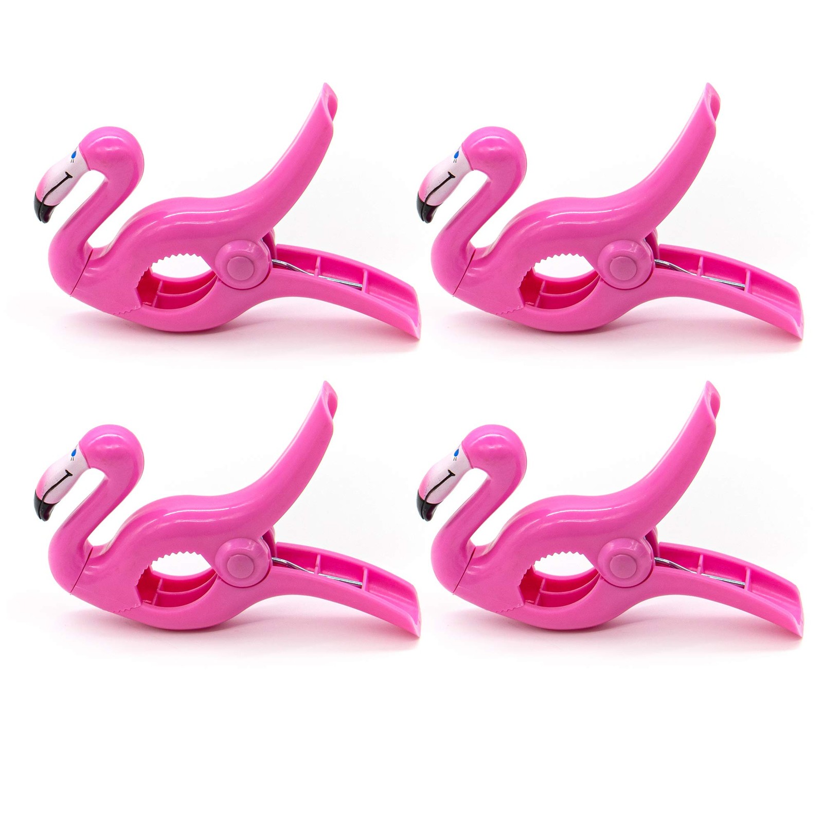 AUEAR, Lovely Towel Clips Chair Holders for The 4 Pack - 5.5"x3.5", Flamingo
