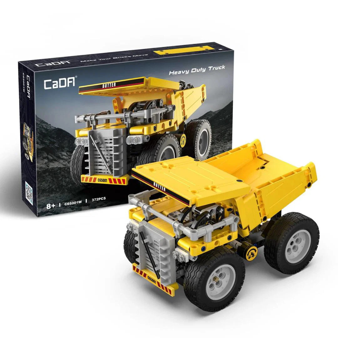 CaDA Mining Truck Building Set - 372 Pcs Construction Vehicle Toy for Kids