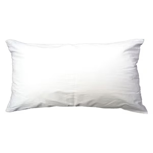 R & R Textile Pillow, King, 37x21 In., White X11302 R & R Textile X11302 King