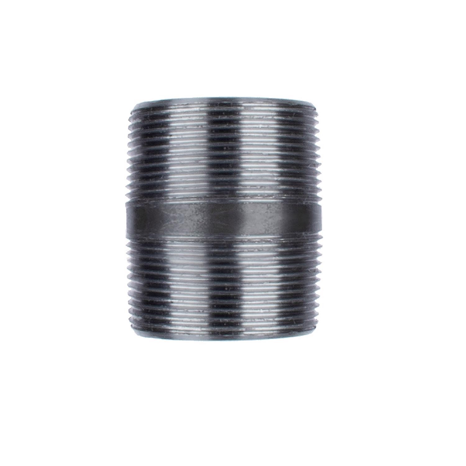BK Products 587-020AH Malleable Black Steel Pipe Nipple 1-1/2 MPT x 2 in.
