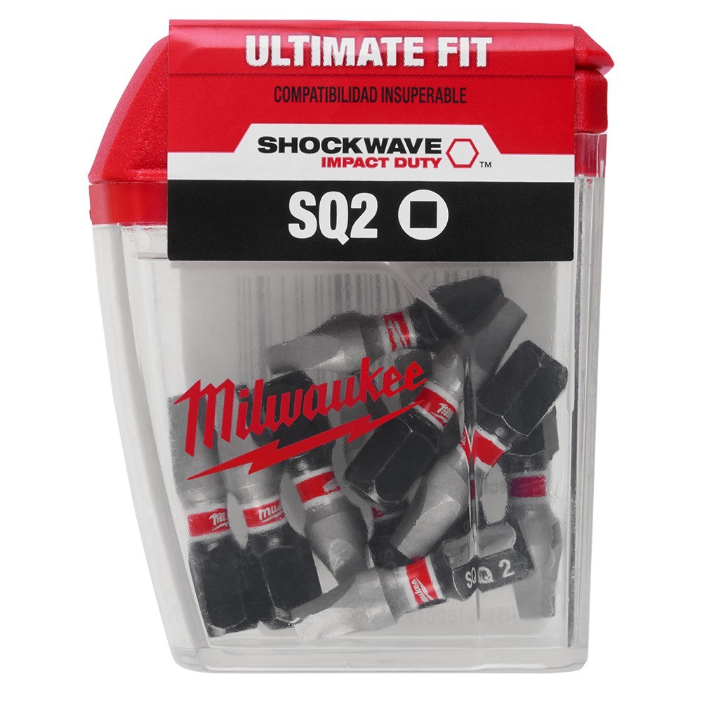Milwaukee 48-32-4607 #2 Square Recess 1 in. Insert Bits 10 pk