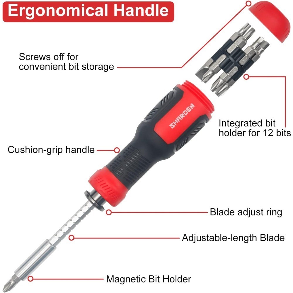 Multi Screwdriver 13-in-1 Screw Driver Adjustable Screwdriver Set Multitool All