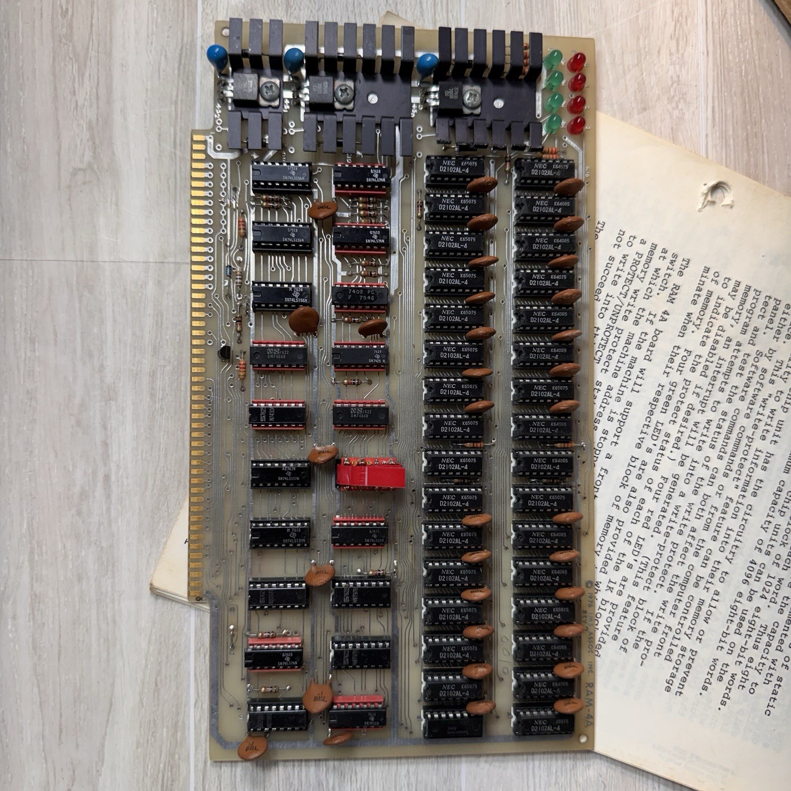 IMSAI RAM-4 For IMSAI 8080? 8085? Microcomputer 1970s Vintage Computing