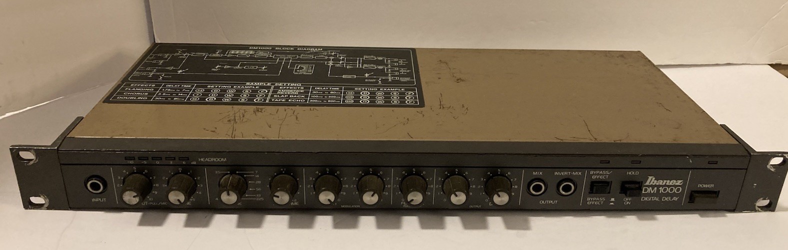 Ibanez DM1000 Digital Delay Vintage Multi-Effects Processor Tested Works Japan