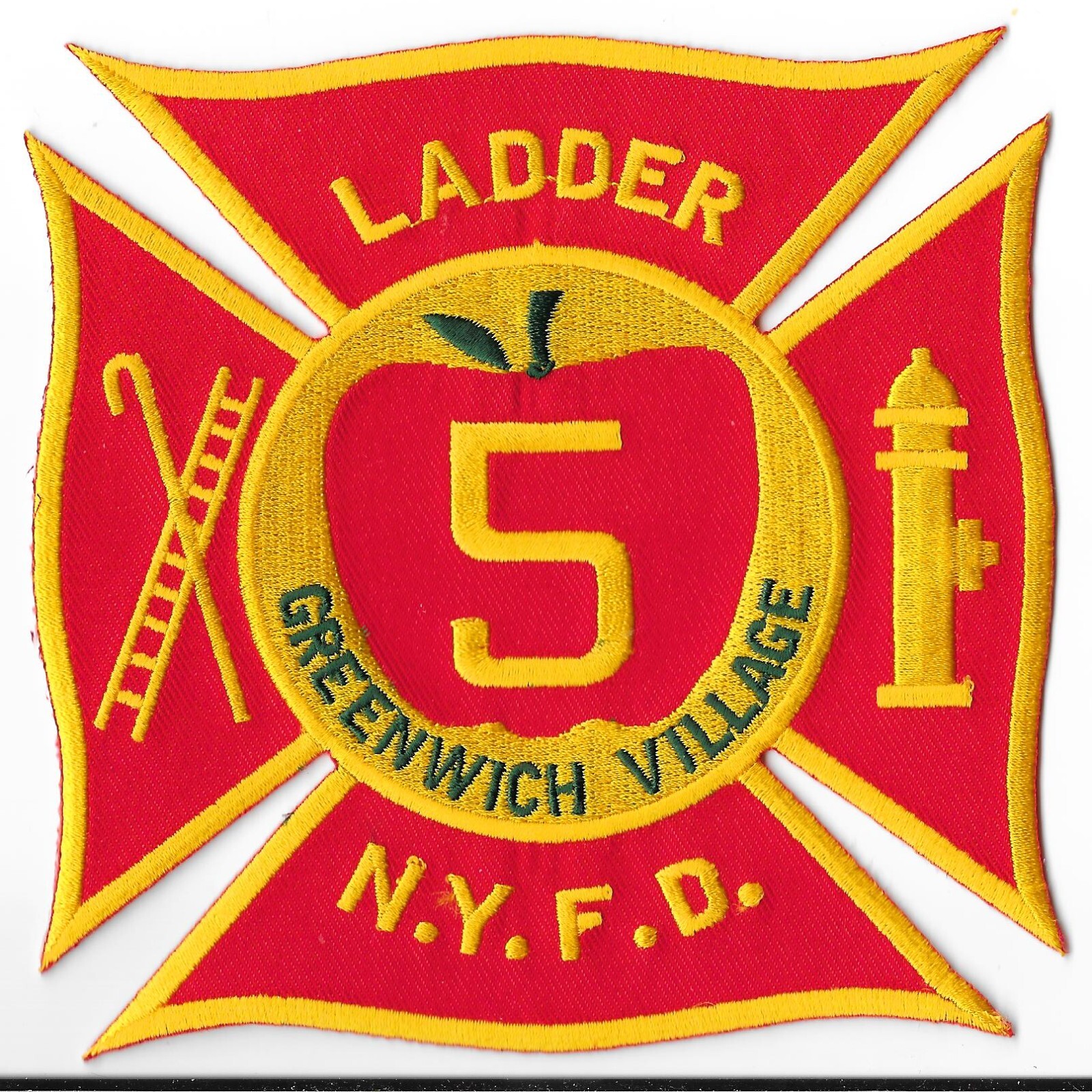 New York Fire Department (FDNY) Ladder 5 Greenwich Village Patch V1