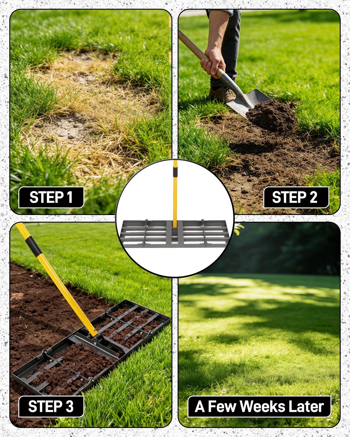 30in Lawn Leveling Rake