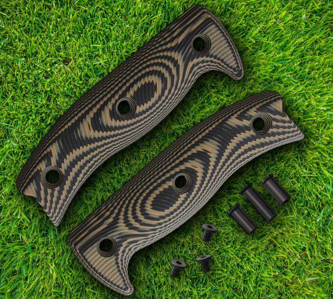 ESEE Handle For ESEE 5 Fixed Blade Black/Coyote Brown G10 Included Hardware USA