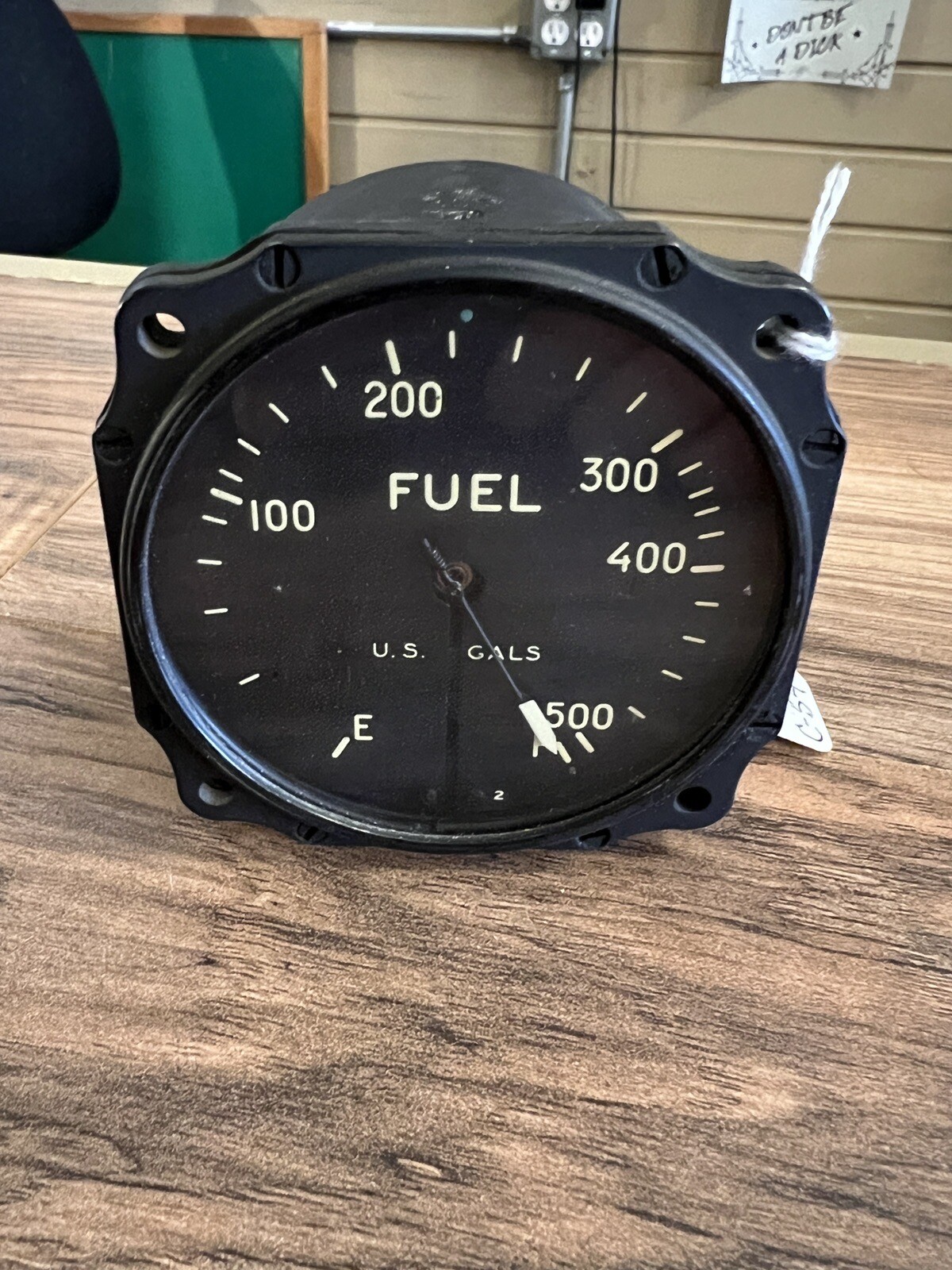C-54 Skymaster Indicator Fuel Quantity Liquidometer 0-500 Gallons