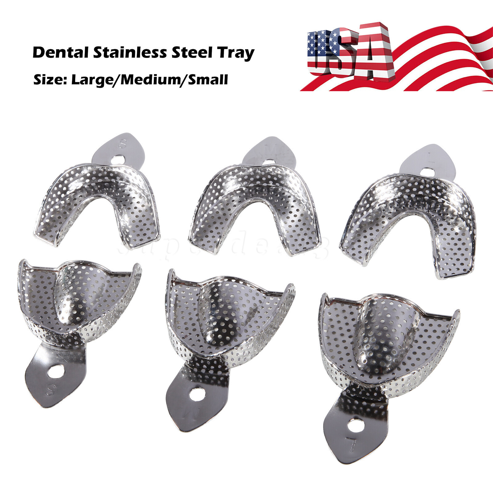 Dental Impression Tray 6 pcs sa